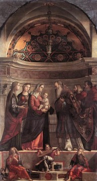 Presentación de Jesús en el Templo religioso Vittore Carpaccio religioso cristiano Pinturas al óleo